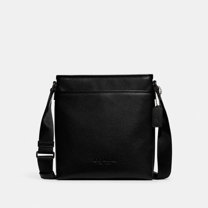 Men Gotham Slim Crossbody Black Coach Messenger and Crossbody