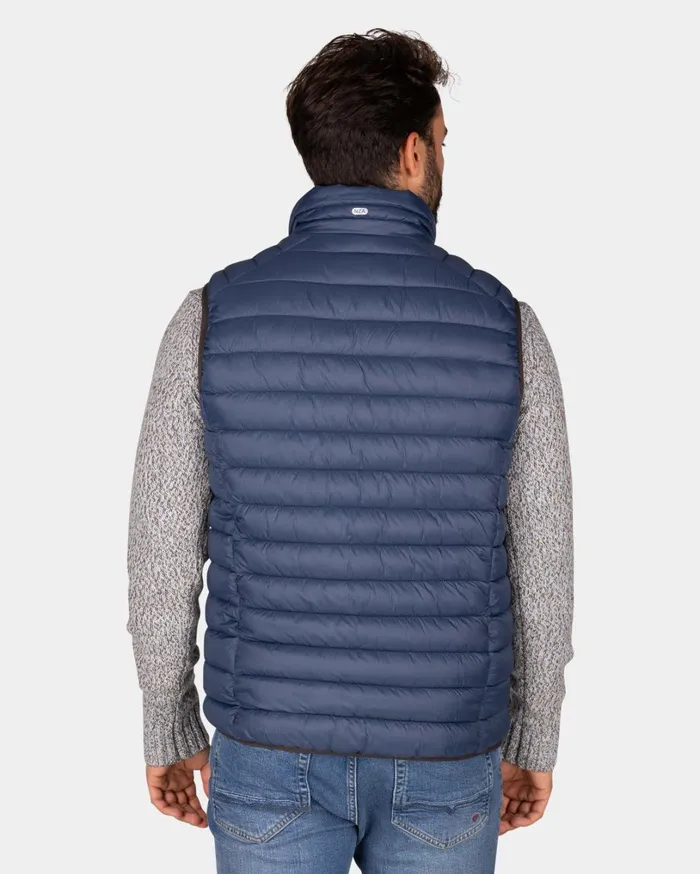 Men Jackets NZA New Zealand Auckland Blue Quilted Body Warmer 8211 Tin Blue