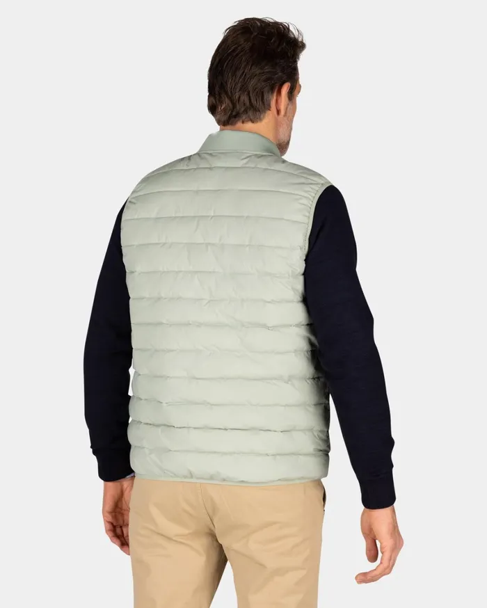 Men Jackets NZA New Zealand Auckland Quilted Light Green Bodywarmer 8211 Dusty Army