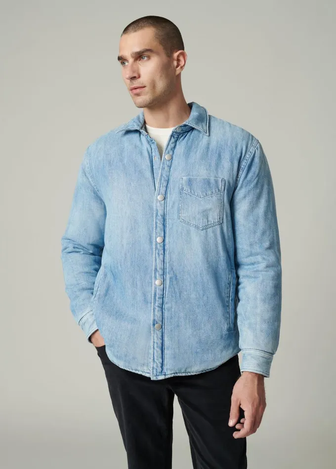Men Jackets Outerwear Joe039s Jeans RAF WOVEN JACKET Puff Indigo