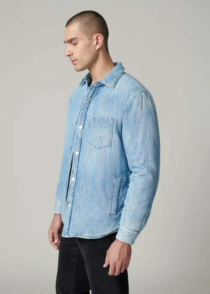 Men Jackets Outerwear Joe039s Jeans RAF WOVEN JACKET Puff Indigo