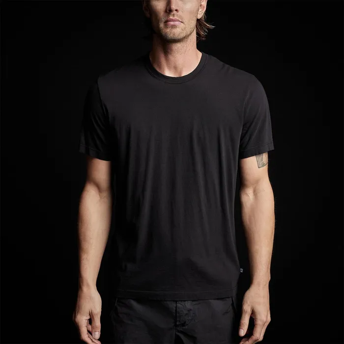 MEN James Perse GRAPHICS Short Sleeve Crew Alpine Graphic Black