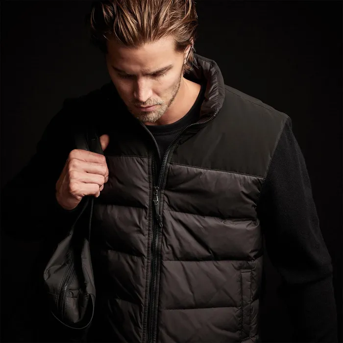 MEN James Perse JACKETSOUTERWEAR Luxury Down Front Zip Sweater Black