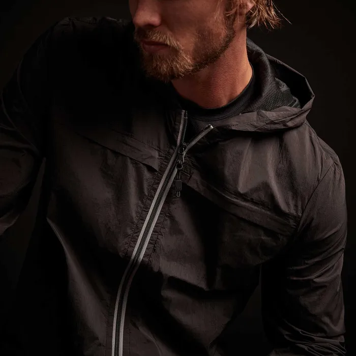 MEN James Perse Performance Jackets YOSEMITE Nylon Windbreaker Black