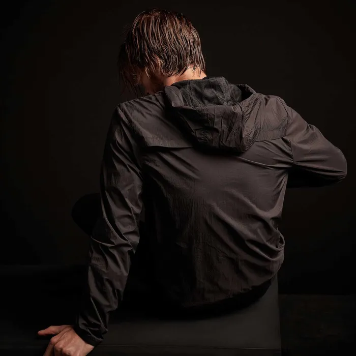 MEN James Perse Performance Jackets YOSEMITE Nylon Windbreaker Black