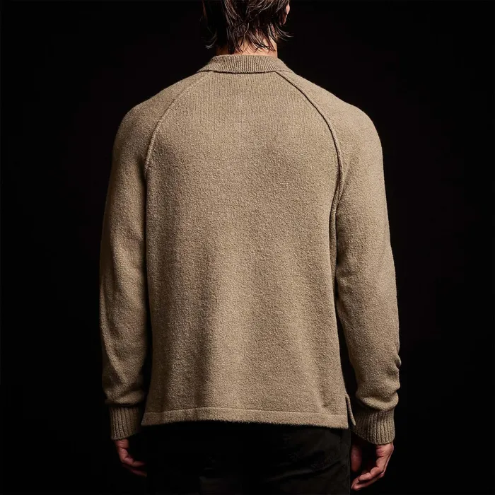 MEN James Perse POLOSNOVELTY TOPS Bayshore Cashmere Blend Polo Khaki