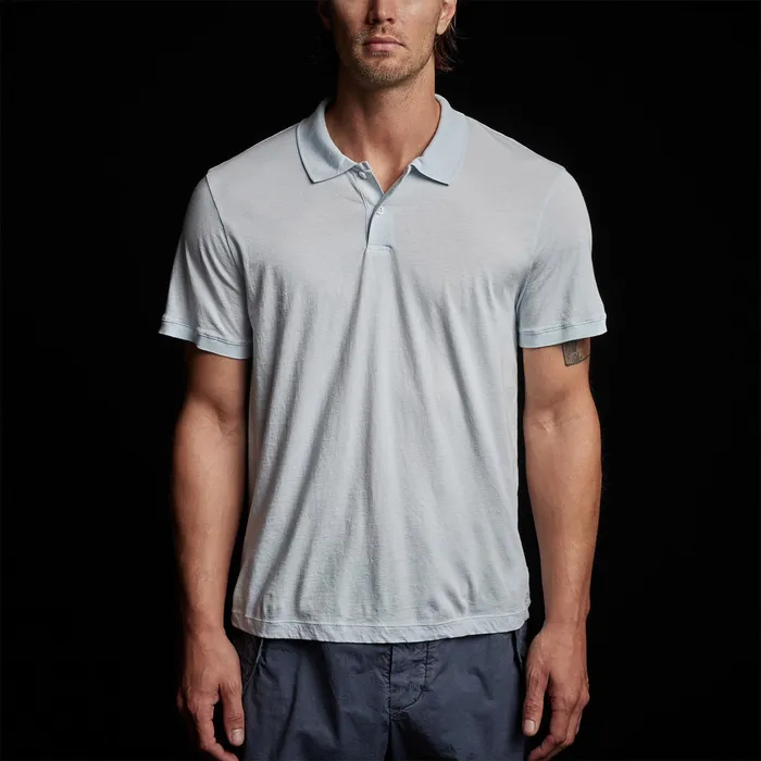 MEN James Perse POLOSNOVELTY TOPS Luxe Lotus Jersey Polo Memory