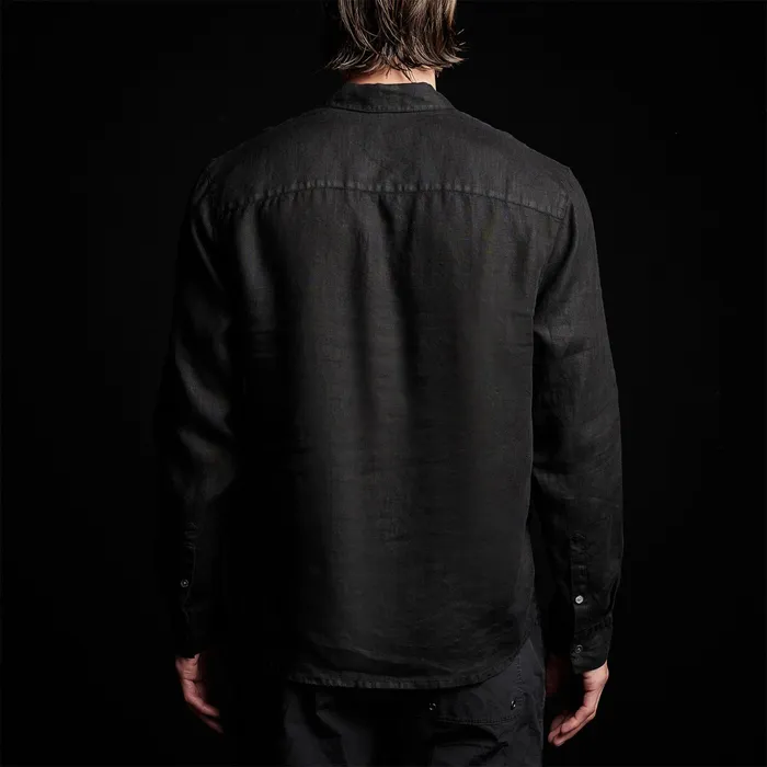 MEN James Perse SHIRTING Classic Linen Shirt Black