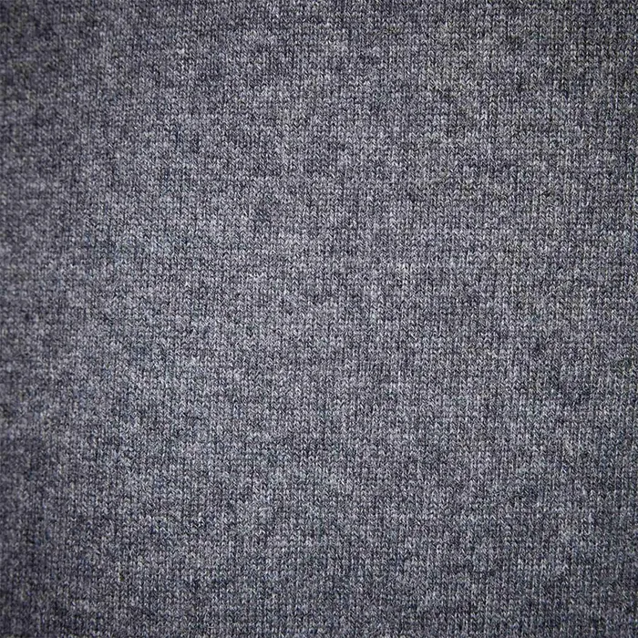 MEN James Perse SWEATERS Recycled Cashmere Funnel Neck Grey Felt