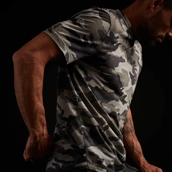 MEN James Perse TSHIRTS Camo Clear Jersey Crew Rain Camo