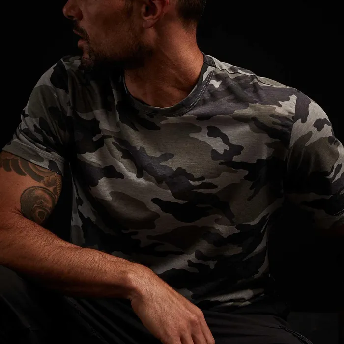 MEN James Perse TSHIRTS Camo Clear Jersey Crew Rain Camo
