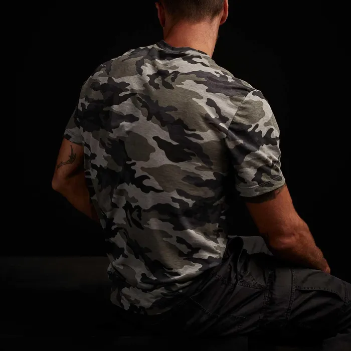 MEN James Perse TSHIRTS Camo Clear Jersey Crew Rain Camo