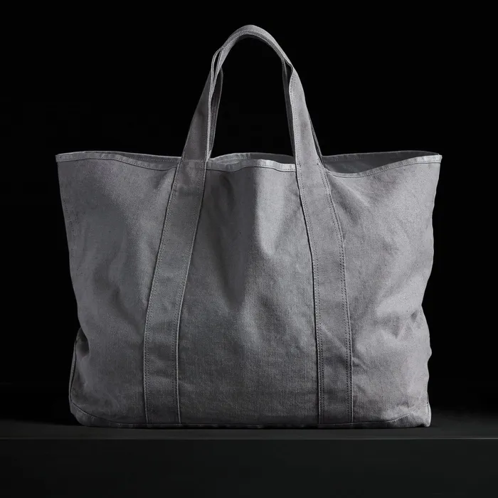 MEN James Perse TOTE BAGS Large Canvas Tote Silver