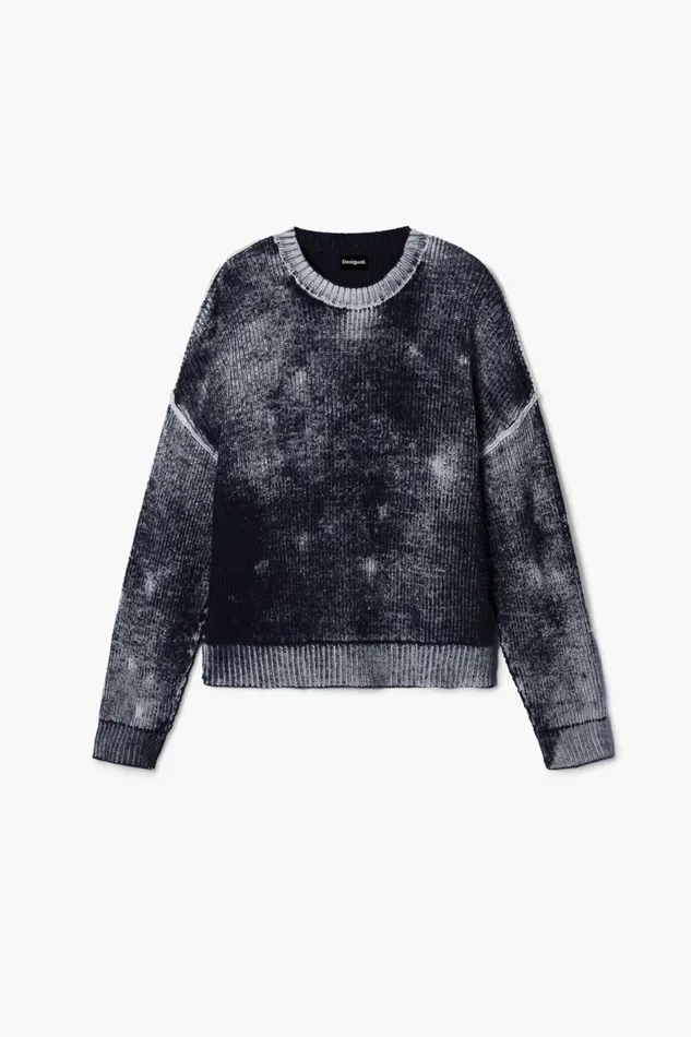 Men Jumpers And Sweatshirts Desigual Distressed Knit Sweater