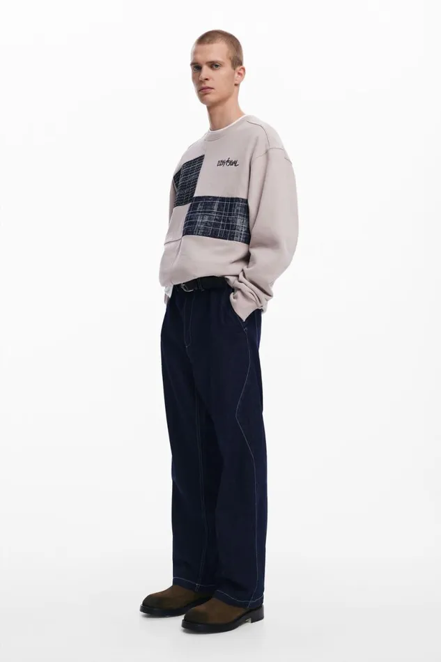 Men Jumpers And Sweatshirts Desigual Sweatshirt With Patches
