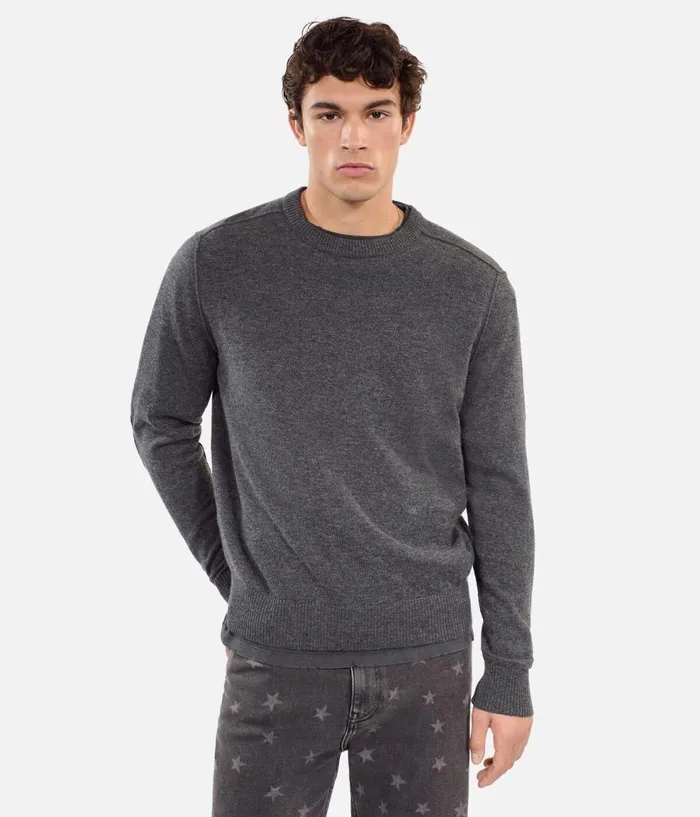 Men Knits and Tees THE KOOPLES Grey Wool Sweater Men Knits and Tees THE KOOPLES Grey Wool Sweater