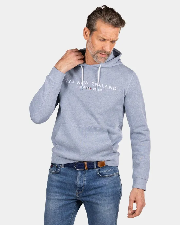 Men Knitwear NZA New Zealand Auckland Light Blue Hoodie 8211 Phantom Blue