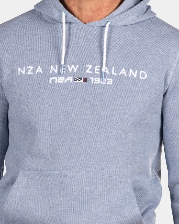 Men Knitwear NZA New Zealand Auckland Light Blue Hoodie 8211 Phantom Blue