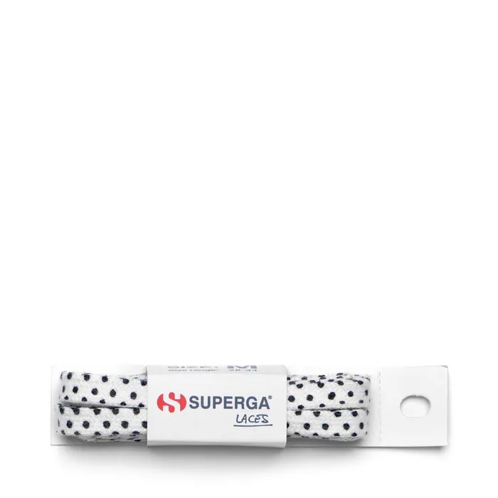 Men LACES Unisex FANTASY LACES Laces POIS WHITENAVY Superga Shoe Laces