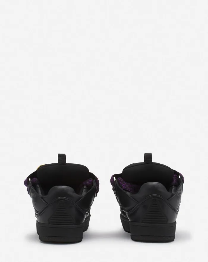 Men Lanvin Curb Lanvin X Future Curb 30 Leather Sneakers For Men Blackred Men Lanvin Curb Lanvin X Future Curb 30 Leather Sneakers For Men Blackred