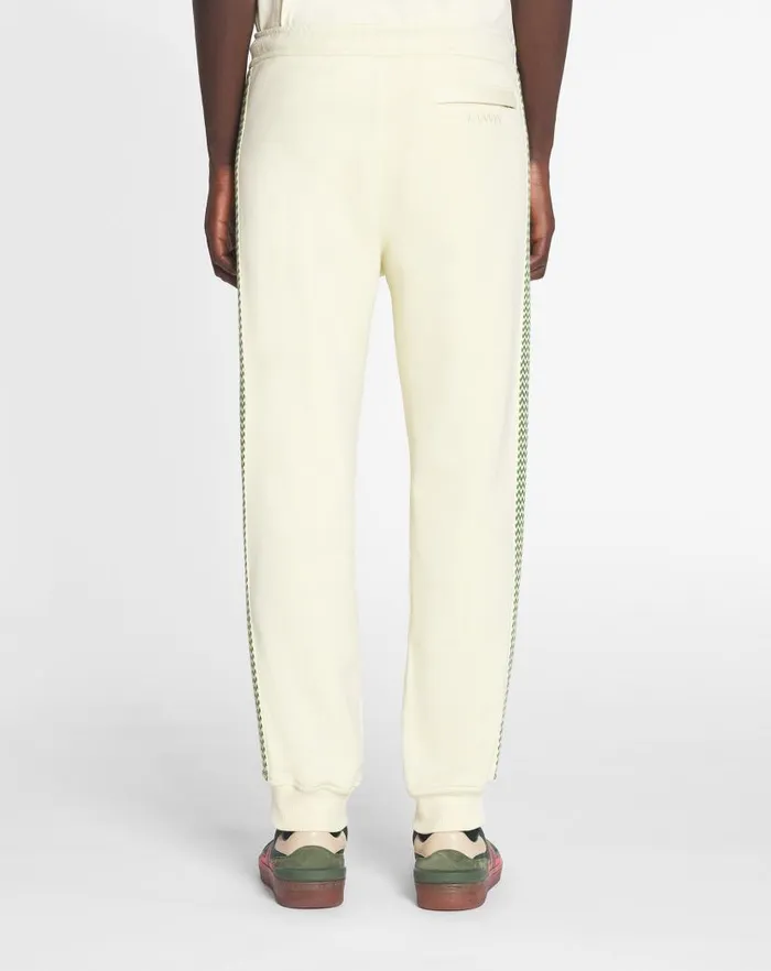 Men Lanvin Pants and Shorts Side Curb Joggers Quartz Men Lanvin Pants and Shorts Side Curb Joggers Quartz