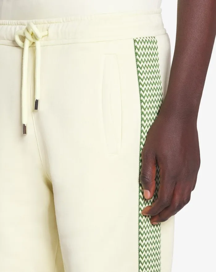 Men Lanvin Pants and Shorts Side Curb Joggers Quartz Men Lanvin Pants and Shorts Side Curb Joggers Quartz
