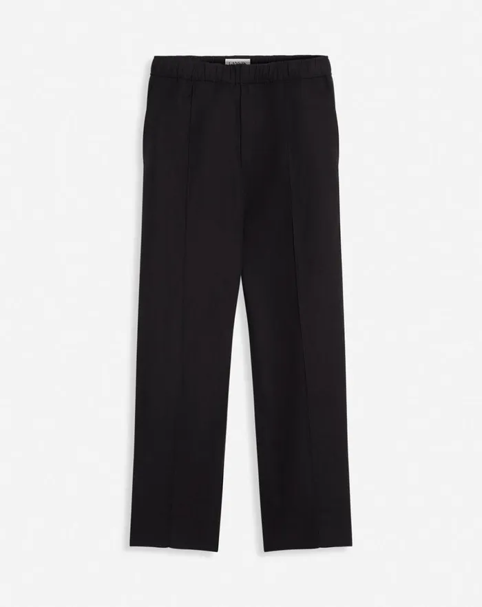 Men Lanvin Pants and Shorts Suit Pants With An Elasticated Waistband Black
