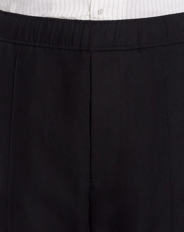 Men Lanvin Pants and Shorts Suit Pants With An Elasticated Waistband Black Men Lanvin Pants and Shorts Suit Pants With An Elasticated Waistband Black