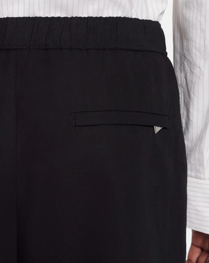Men Lanvin Pants and Shorts Suit Pants With An Elasticated Waistband Black Men Lanvin Pants and Shorts Suit Pants With An Elasticated Waistband Black