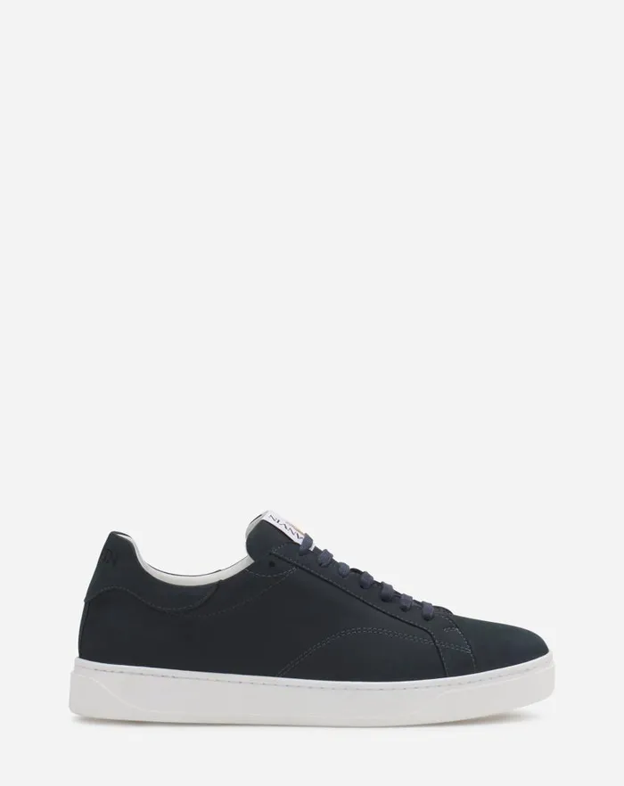 Men Lanvin Sneakers Suede Ddb0 Sneakers Navy Blue
