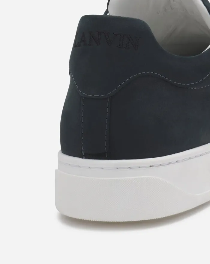 Men Lanvin Sneakers Suede Ddb0 Sneakers Navy Blue
