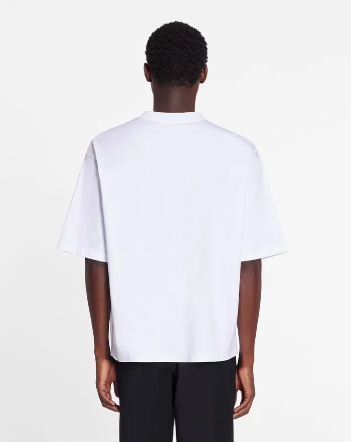 Men Lanvin Tshirts and Polos Curb Lace Lanvin Oversized Tshirt Optic White Men Lanvin Tshirts and Polos Curb Lace Lanvin Oversized Tshirt Optic White
