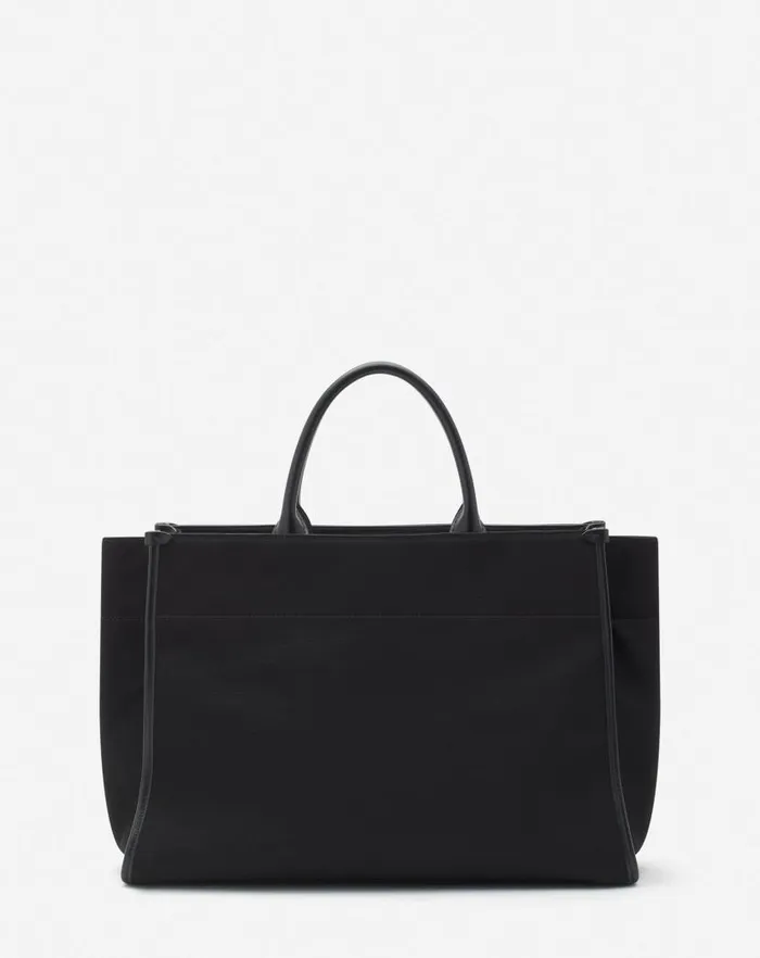 Men Lanvin Tote Bags Inandout Medium Canvas Tote Bag Black Men Lanvin Tote Bags Inandout Medium Canvas Tote Bag Black