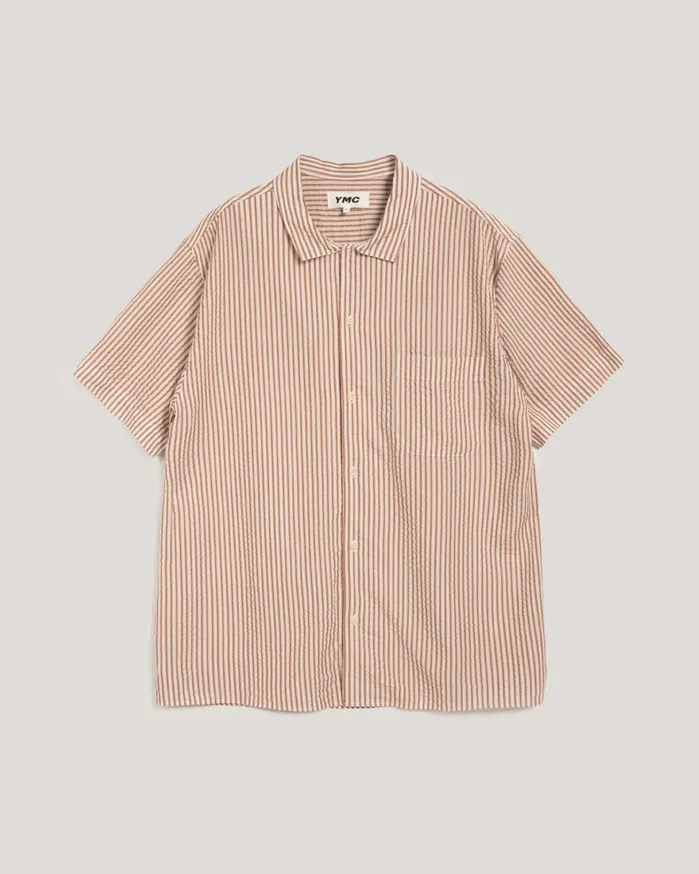 Men Malick Shirt Brown Multi YMC Shirts