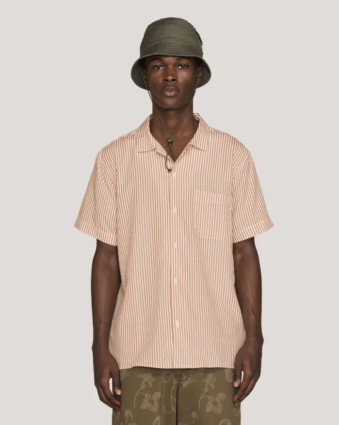 Men Malick Shirt Brown Multi YMC Shirts