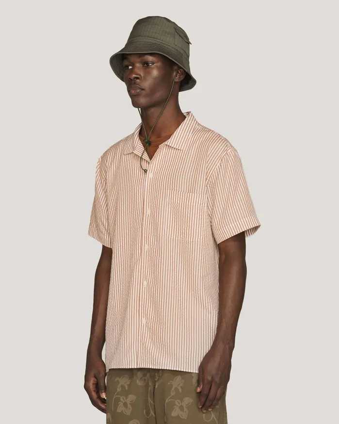 Men Malick Shirt Brown Multi YMC Shirts