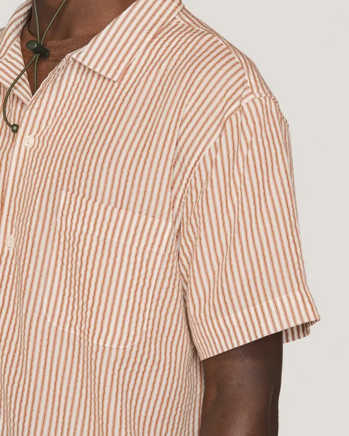 Men Malick Shirt Brown Multi YMC Shirts