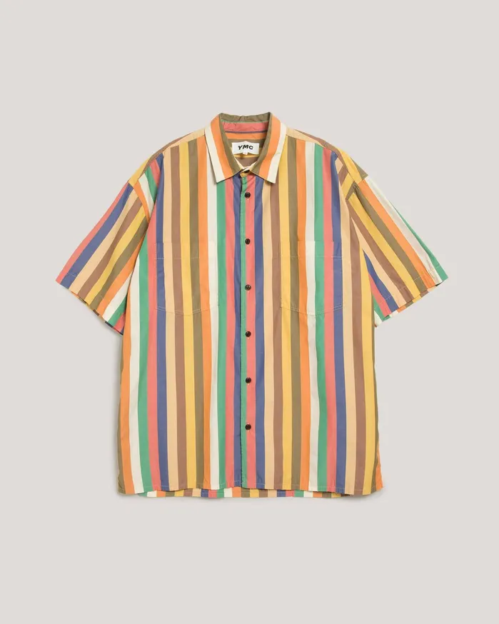 Men Mitchum Shirt Multi Stripe YMC Shirts