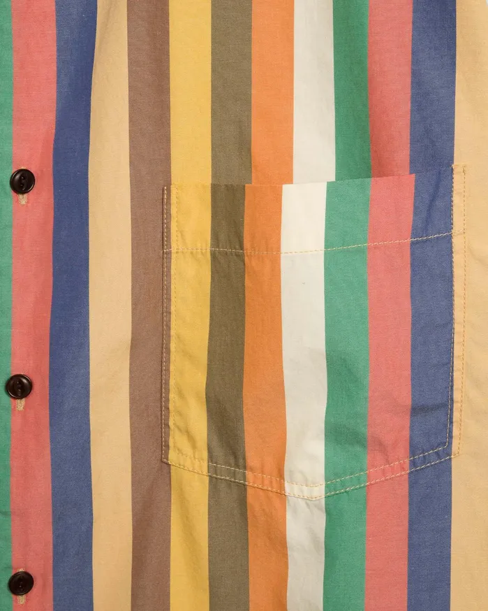 Men Mitchum Shirt Multi Stripe YMC Shirts