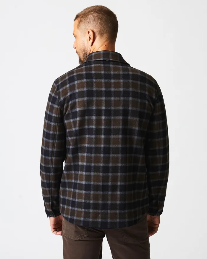 Men Mo Shirt Jacket Olivemulti Billy Reid Jackets and Outerwear