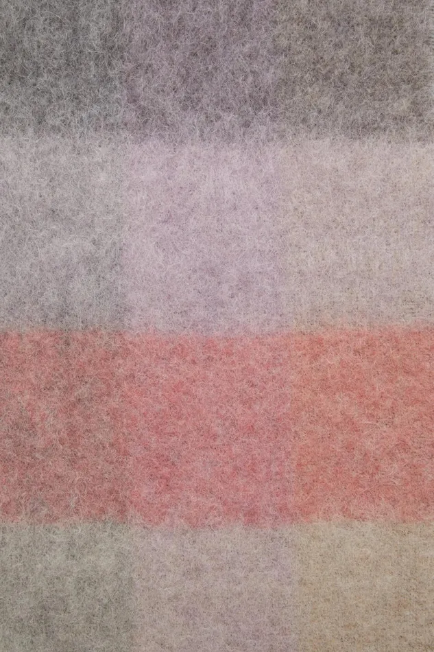 Men Mohair Checked Scarf Fuchsialilacpink Acne Studios Scarves