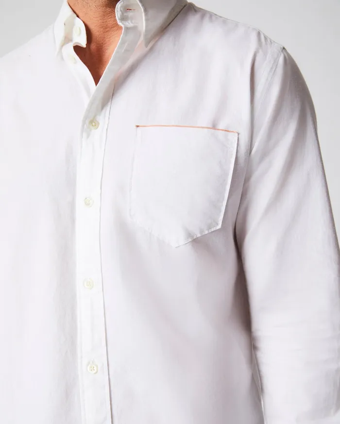Men Msl 1Pocket Shirt White Billy Reid Shirting