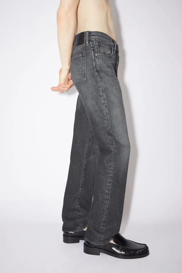 Men Regular Fit Jeans 1996 Black Acne Studios Jeans