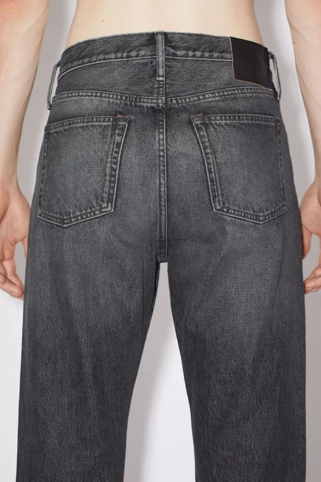 Men Regular Fit Jeans 1996 Black Acne Studios Jeans