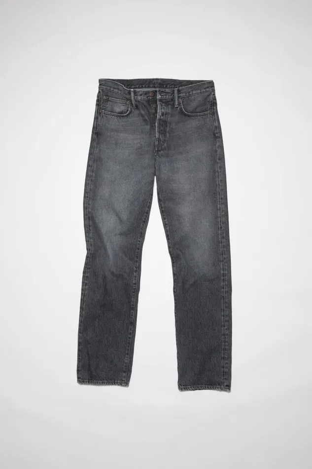 Men Regular Fit Jeans 1996 Black Acne Studios Jeans