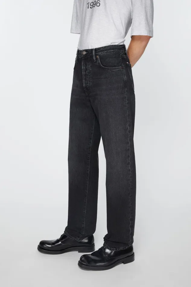 Men Regular Fit Jeans 8211 1996 Black Acne Studios Jeans