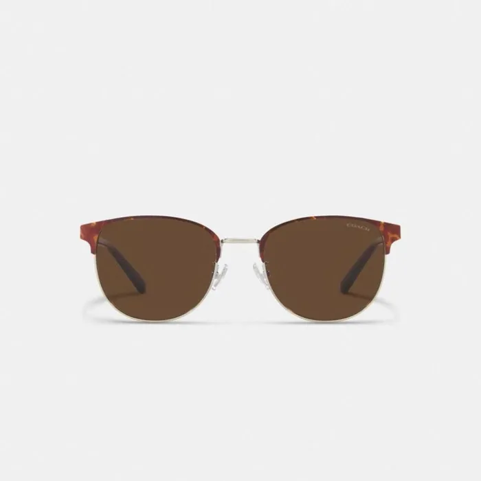 Men Retro Sunglasses Dark Tortoise Coach Sunglasses