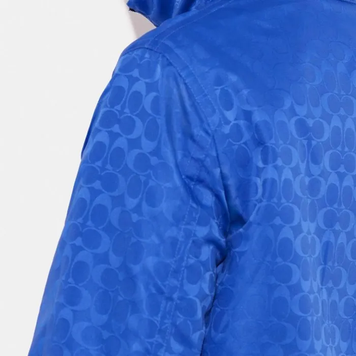 Men Reversible Leather Jacket Bright Bluebright Blue Sig Coach Jackets and Outerwear Men Reversible Leather Jacket Bright Bluebright Blue Sig Coach Jackets and Outerwear