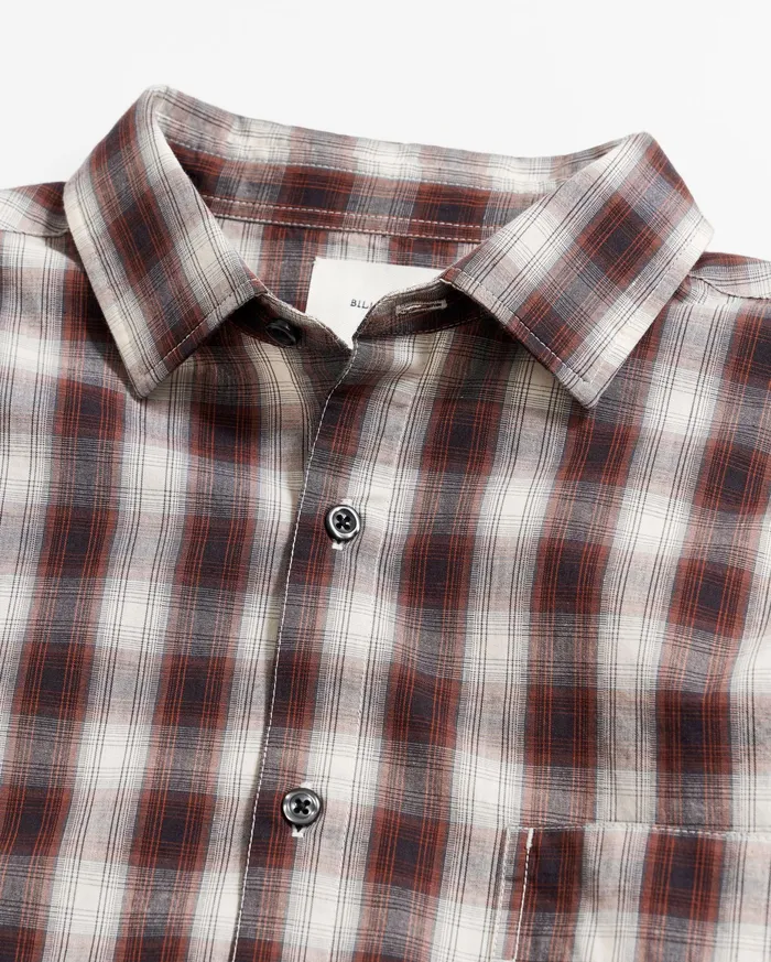 Men Shadow Plaid Tuscumbia Shirt Naturalmulti Billy Reid Shirting
