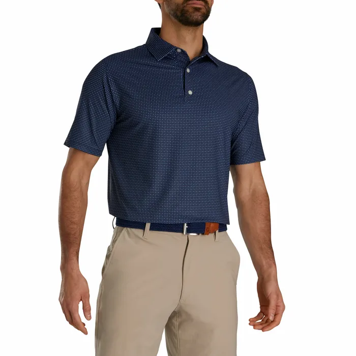Men Shirts FootJoy Dot Geo Lisle